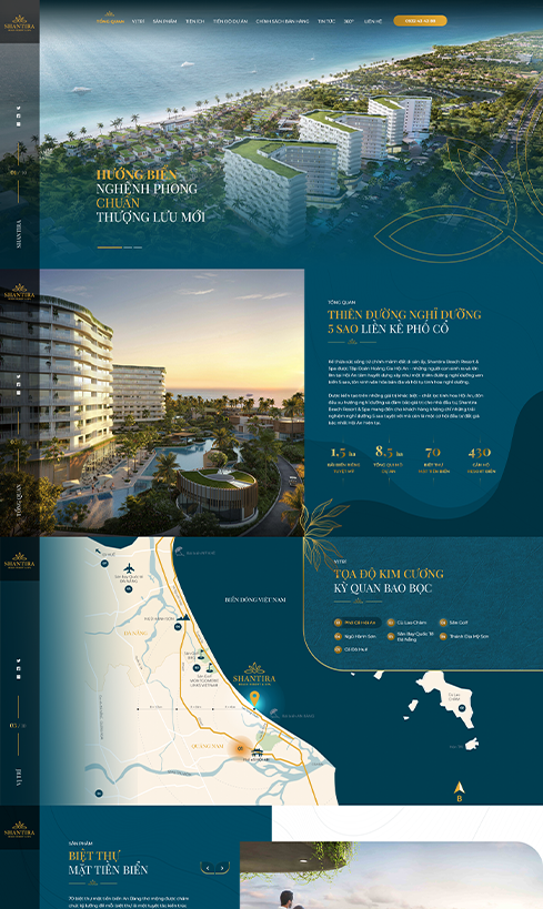 Thiết kế website bất động sản giới thiệu dự án