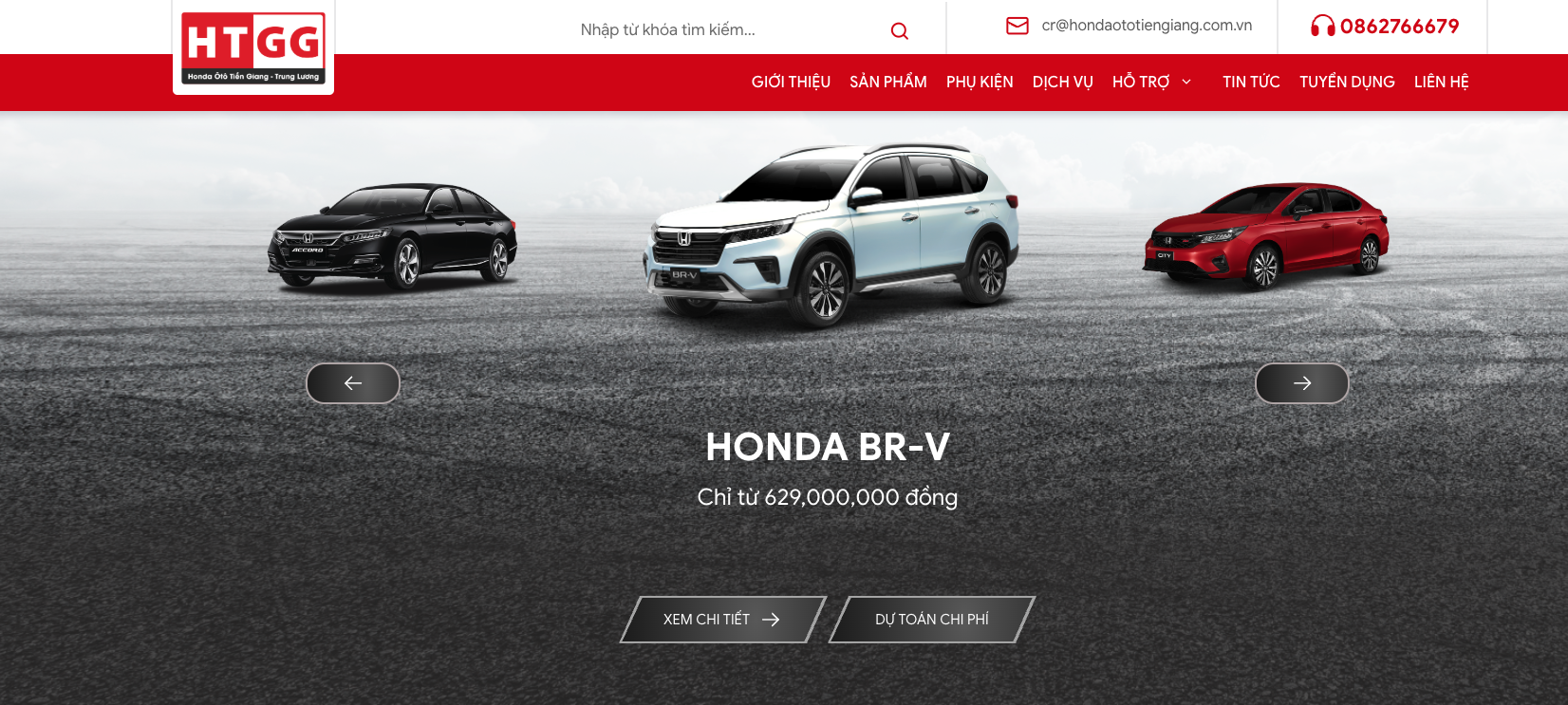 Tiêu chí thiết kế website ô tô