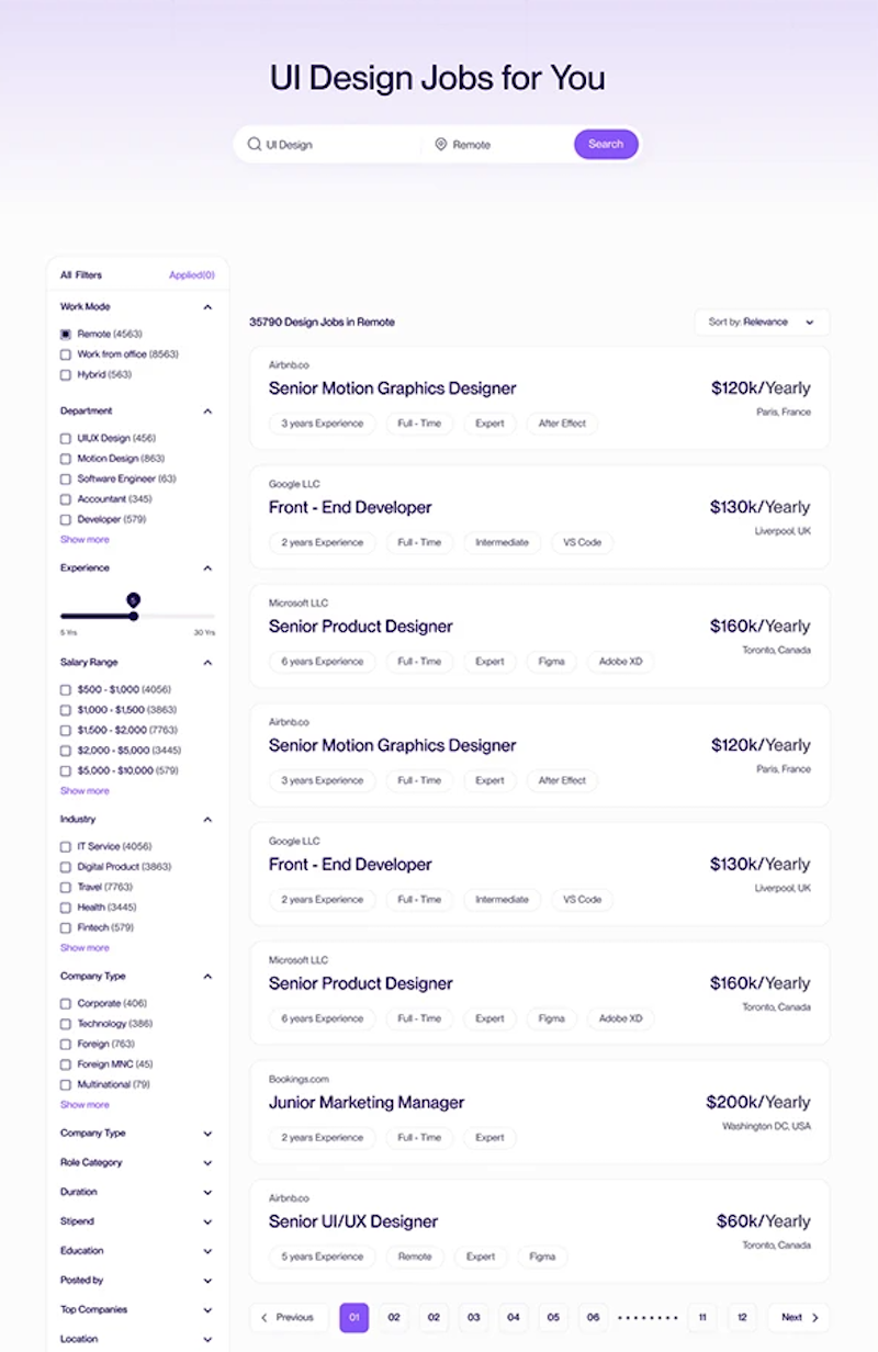 Tính năng website tuyển dụng